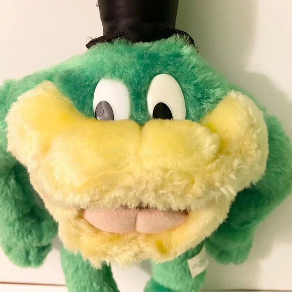 Vintage 1997 Michigan J Frog Plush Looney Tunes 14in Ace Stuffed Toy Hole in Hat - Picture 2 of 14